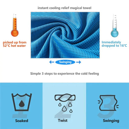 Best Selling Super Dry Microfiber Tennis Sport Ice Cooling Towel for Sale Sport Gym Swimming Cool Towels